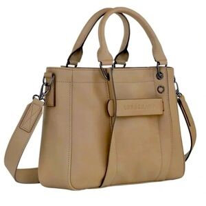 Longchamp 3D M Shoulder Bag in Beige